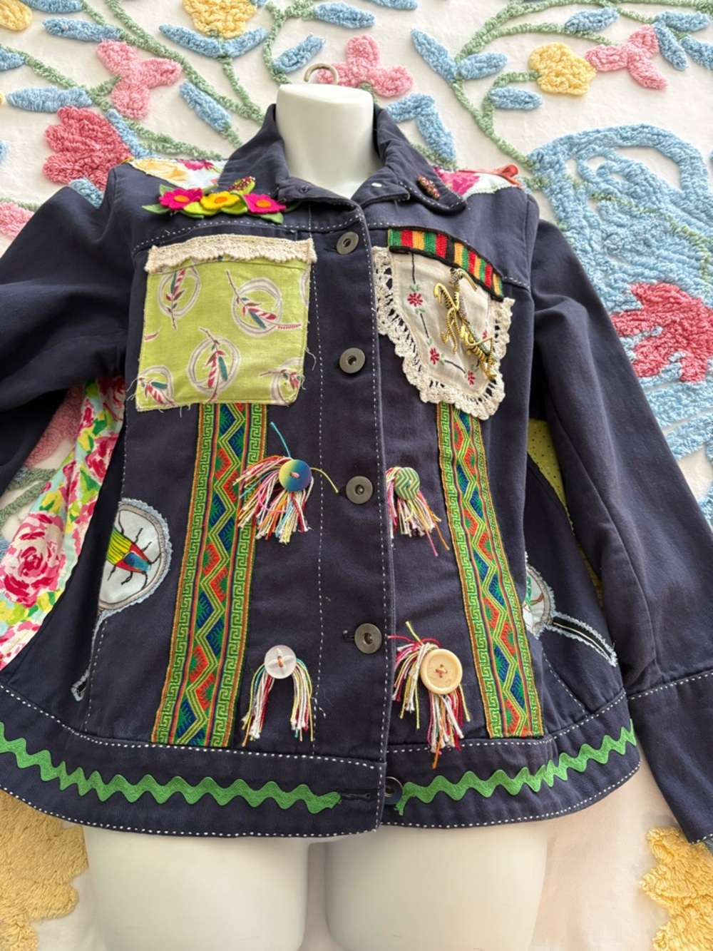 Coldwater Creek sz 16 artsy Twill jacket